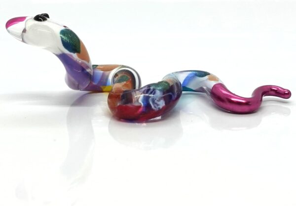 Snake/Cobra Miniature Figurines Animals Hand Blown Glass Art Collectible Gift Home Decorate (Multi-Color) - Image 4