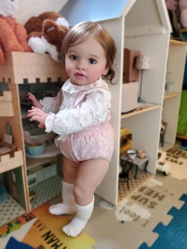 TERABITHIA 26Inches Soft Cuddly Body Realistic Reborn Toddler Dolls Lifelike Newborn Baby Collectible Art Doll for Girls, Safe for Kids Age 3+ - Image 3