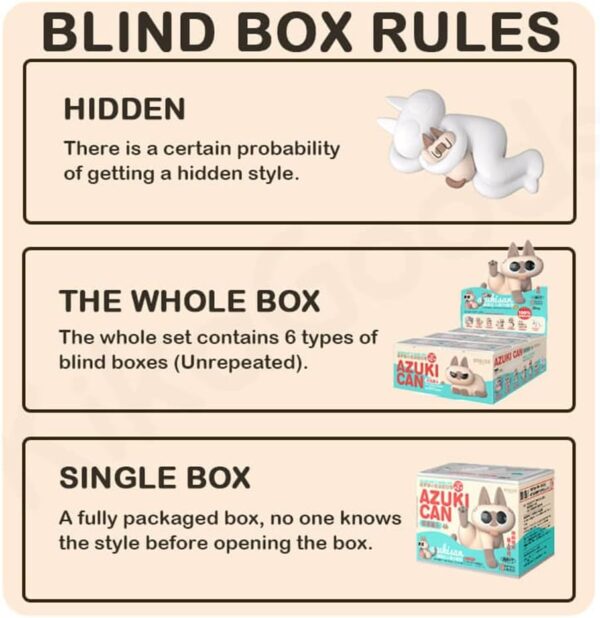 Nobeko Azukican Azukisan Cat Daily Life Series2 Blind Box Figures 6PCs Random Art Cute Collectibles Birthday Gift - Image 3