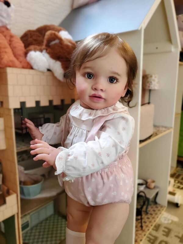 TERABITHIA 26Inches Soft Cuddly Body Realistic Reborn Toddler Dolls Lifelike Newborn Baby Collectible Art Doll for Girls, Safe for Kids Age 3+ - Image 2