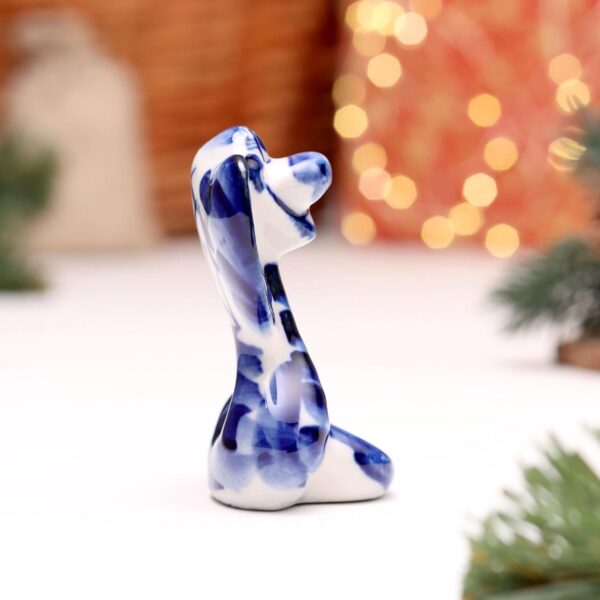 AEVVV Ceramic Figurine 2.8 in Snake Symbol Year 2025 Handmade Gzhel Souvenir Hand-Painted Blue White Folk Art Home Decor Interior Collectible Gift - Image 4