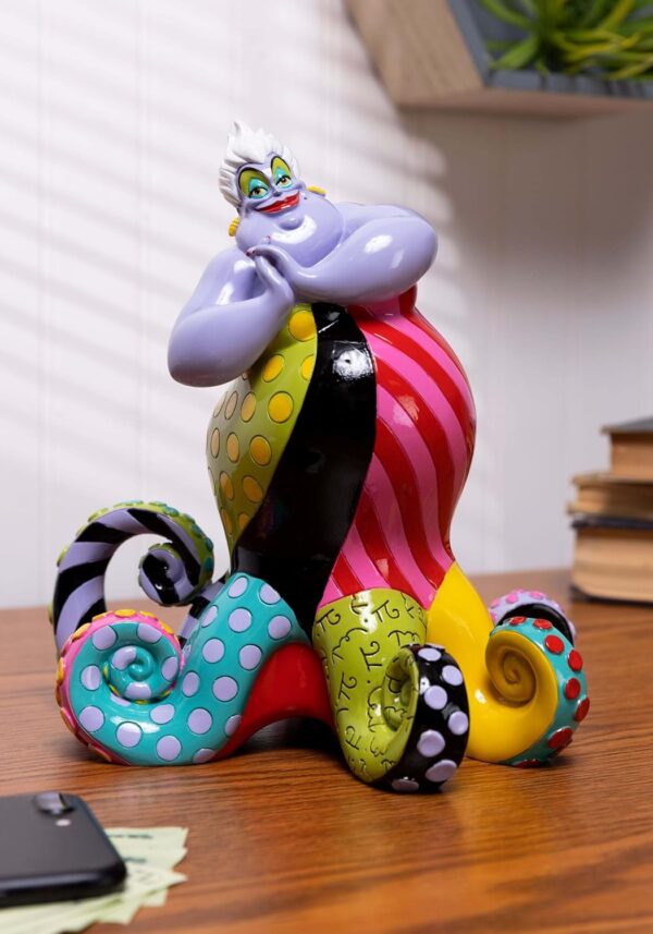 Enesco Disney by Romero Britto The Little Mermaid Ursula Figurine, 8.27 Inch, Multicolor