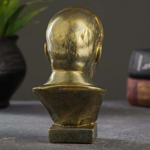 Vladimir Lenin Russian Soviet Communist Leader Bust Sculpture Statue Collectible Art Figurine Figure (Red) - Image 2