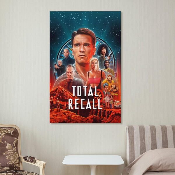 Movie Poster Total Recall Wall Art Home Decor Retro Movie Collectibles Poster Decorative Painting Canvas Wall Art Living Room Posters Bedroom Painting 12x18inch(30x45cm) - Image 7