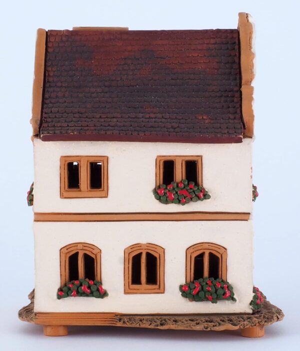 Handmade Ceramic house Tea light Candle Holder Home decor Collectible miniature house of Historic Buddenbrook Haus Lübeck Handmade Tiny Mini - Image 5