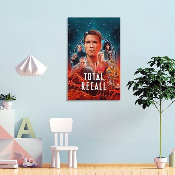 Movie Poster Total Recall Wall Art Home Decor Retro Movie Collectibles Poster Decorative Painting Canvas Wall Art Living Room Posters Bedroom Painting 12x18inch(30x45cm) - Image 4