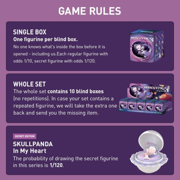 POP MART Romantic Ring Box Series 3 Scene Sets, 10PCs Romantic Ring Blind Box Figures, Random Design Action Figures Collectible Toys Home Decorations, Holiday Birthday Gifts, Whole Set - Image 2
