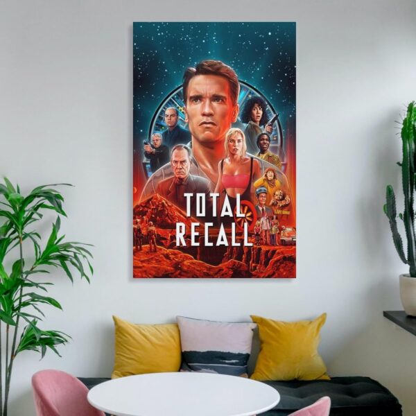 Movie Poster Total Recall Wall Art Home Decor Retro Movie Collectibles Poster Decorative Painting Canvas Wall Art Living Room Posters Bedroom Painting 12x18inch(30x45cm) - Image 6