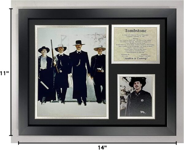 Legends Never Die Tombstone II Movie Poster Collectible | Framed Photo Collage Wall Art Decor, 11x14-Inch, (16318U) - Image 2
