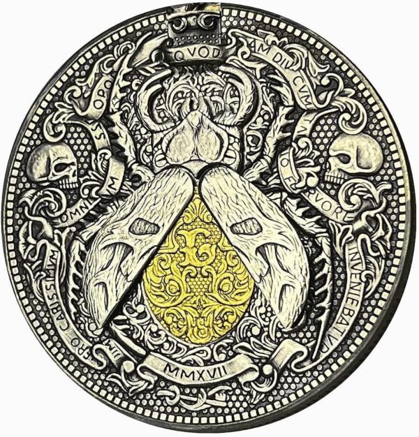 Movable Mechanism Coin Roman Booteen Amazing Art 'Gold Scarab Egypt Vintage' Hobo Nickel Morgan Dollar Magic Coin Collectible Creative Gift Handmade Commemorative Coin - Image 6