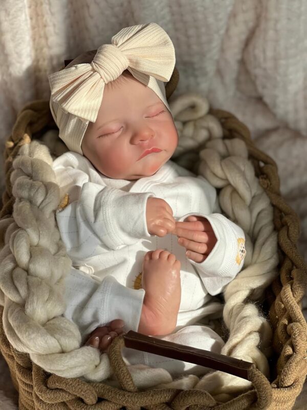 TERABITHIA 19Inches Soft Cuddly Body Sweet Sleeping Realistic Reborn Preemie Baby Doll Real Life Newborn Baby Collectible Art Dolls for Girls, May God Bless You - Image 4
