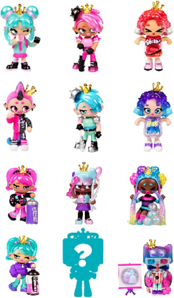 Fearless Kweens Series Premium Figurine and Display Case, 4 Inch/Approx 10cm Tall Collectible Art-Toy, 3 Pack, Every Kween is Unique - Image 9