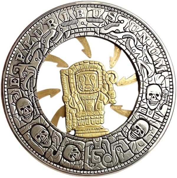 Movable Mechanism Coin Roman Booteen Amazing Art ' Trap Coin' Hobo Nickel Morgan Dollar Magic Coin Collectible Creative Gift Handmade Commemorative Coin (Antique Color)