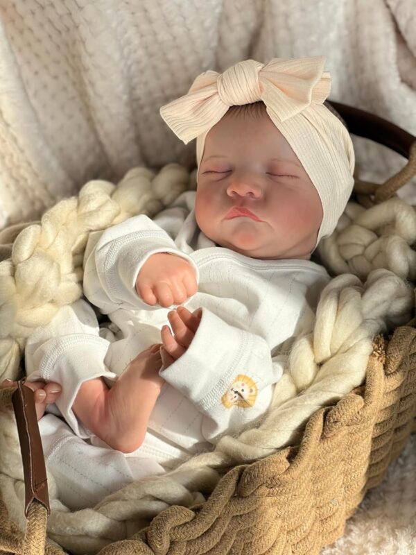 TERABITHIA 19Inches Soft Cuddly Body Sweet Sleeping Realistic Reborn Preemie Baby Doll Real Life Newborn Baby Collectible Art Dolls for Girls, May God Bless You - Image 8