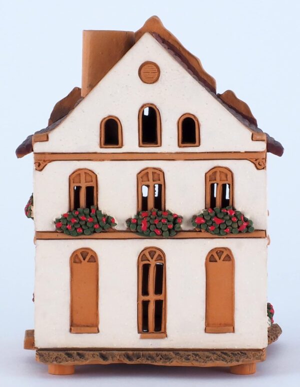 Handmade Ceramic house Tea light Candle Holder Home decor Collectible miniature house of Historic Buddenbrook Haus Lübeck Handmade Tiny Mini - Image 6