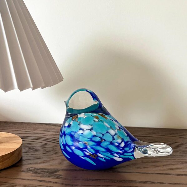 Handmade Blown Glass Bird Decor Figurines, Glass Animals Paperweight, Crystal Figurines, Art Collectible Ornaments, Christmas Birthday Gift Statue - Image 4
