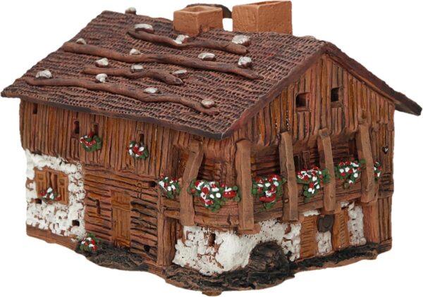 Ceramic Art Tealight Candle Holder Room Decoration Handcrafted Collectible Miniature Aroma Light House Old House in Kanazei, South Tyrol, Italy C326 - Image 4