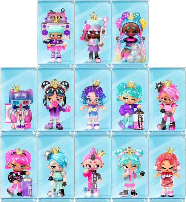 Fearless Kweens Series Premium Figurine and Display Case, 4 Inch/Approx 10cm Tall Collectible Art-Toy, 3 Pack, Every Kween is Unique - Image 8