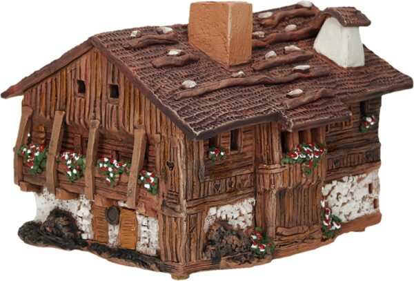 Ceramic Art Tealight Candle Holder Room Decoration Handcrafted Collectible Miniature Aroma Light House Old House in Kanazei, South Tyrol, Italy C326 - Image 7