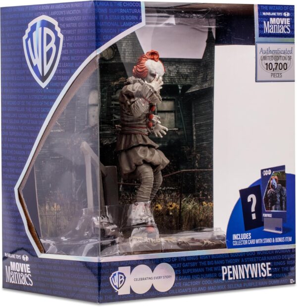 McFarlane Toys - WB 100: Pennywise (It Chapter Two) Movie Maniacs 6in Posed Figure - Image 11