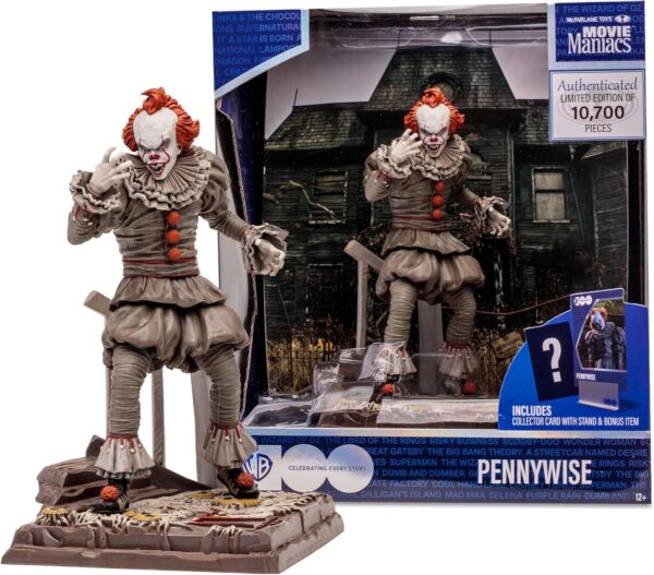 McFarlane Toys - WB 100: Pennywise (It Chapter Two) Movie Maniacs 6in Posed Figure - Image 9