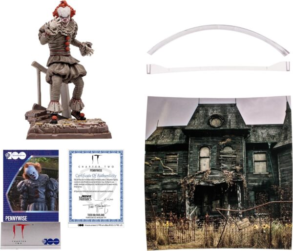 McFarlane Toys - WB 100: Pennywise (It Chapter Two) Movie Maniacs 6in Posed Figure - Image 2
