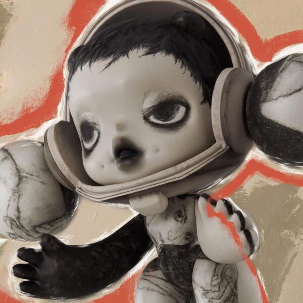POP MART MEGA α SKULLPANDA 400% Egon Schiele, 14.96 Inch Height, Toys for Modern Home Décor, Collectible Art Toy - Image 2