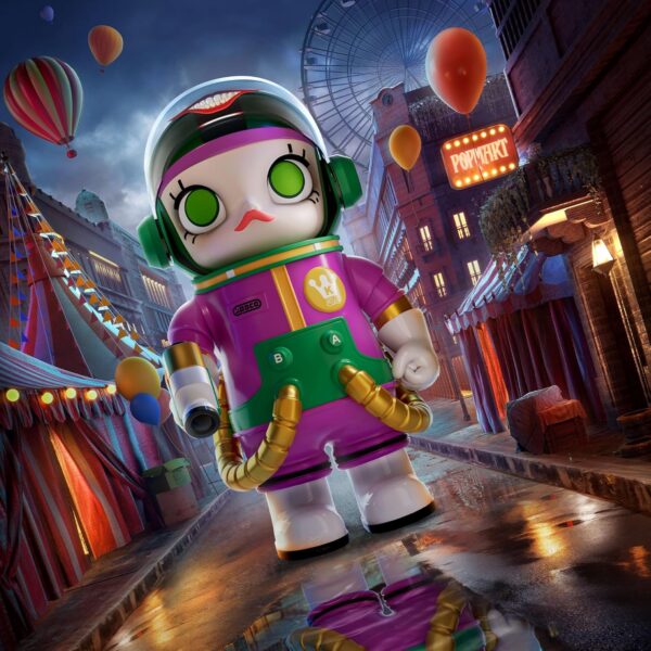 POP MART MEGA Space Molly 400% Joker Collection Figurine, 11.8 Inch Height, Toys for Modern Home Décor, Collectible Art Toy - Image 3