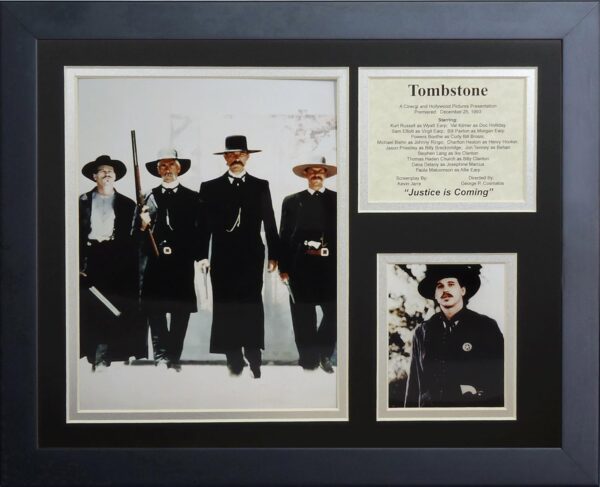 Legends Never Die Tombstone II Movie Poster Collectible | Framed Photo Collage Wall Art Decor, 11x14-Inch, (16318U)