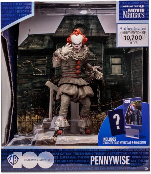 McFarlane Toys - WB 100: Pennywise (It Chapter Two) Movie Maniacs 6in Posed Figure - Image 10