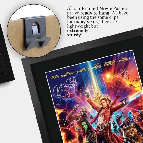 HWC Trading Guardians of The Galaxy Vol 2 Chris Pratt and Cast 16 x 12 inch Framed Gifts Printed Poster Signed Autograph Picture for Movie Memorabilia Fans - 16" x 12" Framed - Image 5