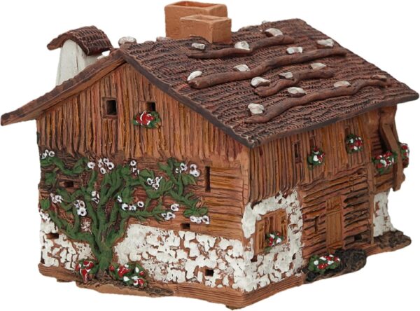 Ceramic Art Tealight Candle Holder Room Decoration Handcrafted Collectible Miniature Aroma Light House Old House in Kanazei, South Tyrol, Italy C326 - Image 5