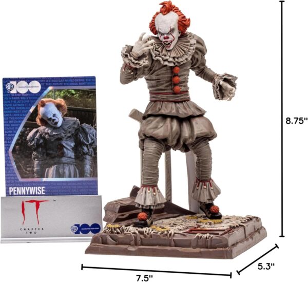 McFarlane Toys - WB 100: Pennywise (It Chapter Two) Movie Maniacs 6in Posed Figure - Image 13
