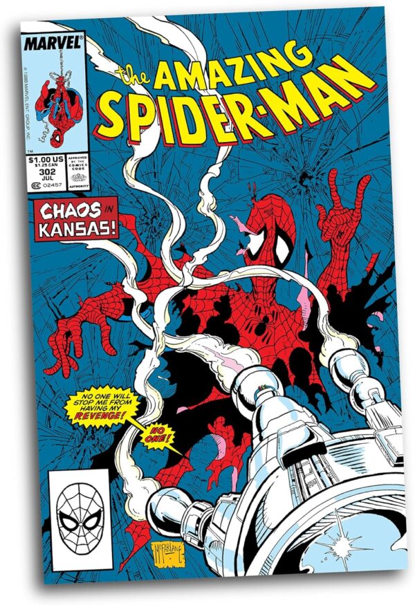 McFarlane Toys - Marvel Spider-Man 1:6th Scale Posed Figure with Scene & Comic (Based on The Amazing Spider-Man #301) - Image 8