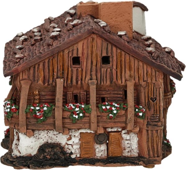 Ceramic Art Tealight Candle Holder Room Decoration Handcrafted Collectible Miniature Aroma Light House Old House in Kanazei, South Tyrol, Italy C326 - Image 8