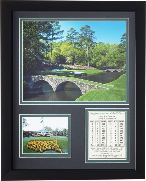 Augusta National Golf Course | 12th Hole | 12" x 15" Framed Photo Collage