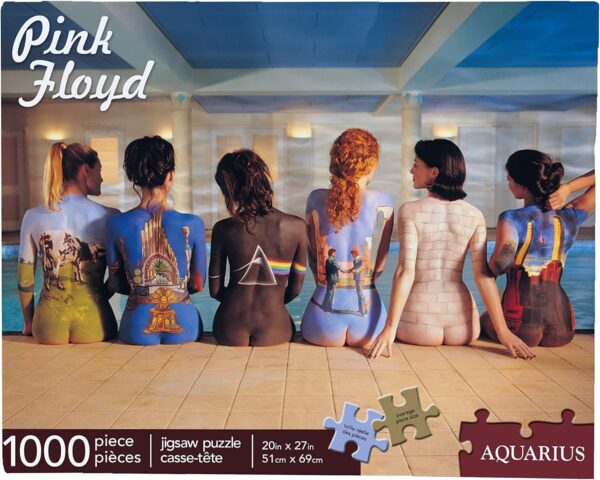 AQUARIUS Pink Floyd Back Art Puzzle (1000 Piece Jigsaw Puzzle) - Glare Free - Precision Fit - Officially Licensed Pink Floyd Merchandise & Collectibles - 20 x 27 Inches