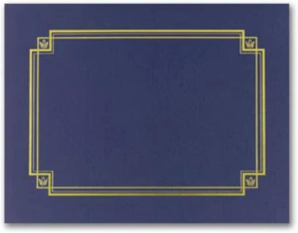 Certificate of Authenticity, 8.5 x 11 Inch Premium Certificate with Luxury Navy Presentation Folder, Perfect for Valuations, Gifts, Collectibles and Artwork - Image 3