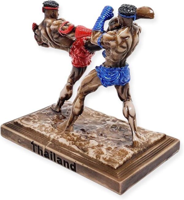 Muay Thai 5" High Colored Jorakae Fad Hang Or Crocodile Sweeps Tail Basic Movement Muaythai Boxing Martial Arts 3D Resin Decorative Figurine Thailand Souvenir Collectible Decor Gifts - Image 8