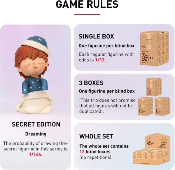 POP MART Hirono The Other One Blind Box Figures, Random Design Box Toys for Modern Home Decor, Collectible Toy Set for Desk Accessories, 1PC - Image 5