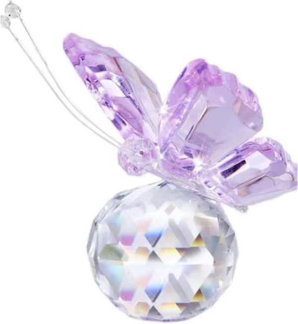 Crystal Butterfly Figurines Collectibles Art Glass Animals Table Decor Paperweight Souvenir Christmas Ornament Gift Butterfly Glass Statue - Image 6