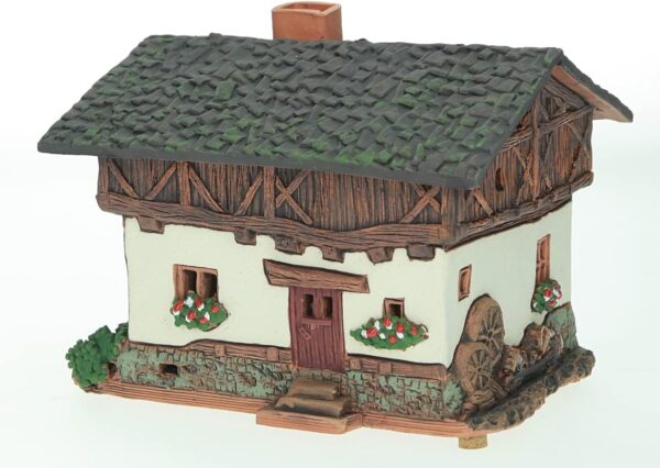 Ceramic Art Tealight Candle Holder Room Decoration Handcrafted Collectible Miniature Aroma Light House Old House in St. Ulrich, Tirol, Italy B283AR - Image 5
