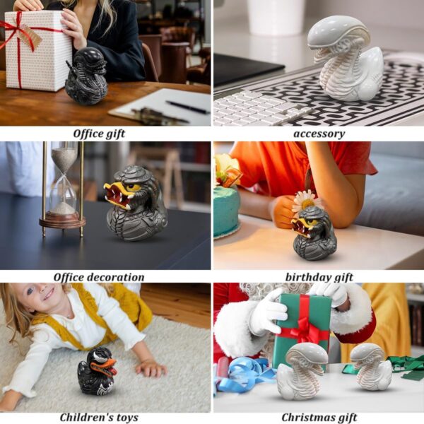EROCK Unique Resin Duck Sculpture - Horror Movie Character Ducks, Creative and Playful Decorative Art, Perfect for Home, Office, Collectibles, and Gifts.(Movie Character Ducks B) - Image 5