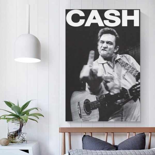 Johnny Music Fan Cash Collectibles - Vintage Music Poster Canvas Art Poster And Wall Art Picture Print Modern Family Bedroom Decor Posters 12x18inch(30x45cm) - Image 5