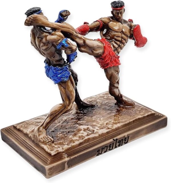 Muay Thai 5" High Colored Jorakae Fad Hang Or Crocodile Sweeps Tail Basic Movement Muaythai Boxing Martial Arts 3D Resin Decorative Figurine Thailand Souvenir Collectible Decor Gifts - Image 6