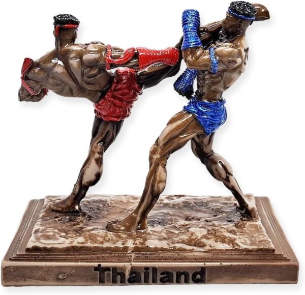 Muay Thai 5" High Colored Jorakae Fad Hang Or Crocodile Sweeps Tail Basic Movement Muaythai Boxing Martial Arts 3D Resin Decorative Figurine Thailand Souvenir Collectible Decor Gifts - Image 7