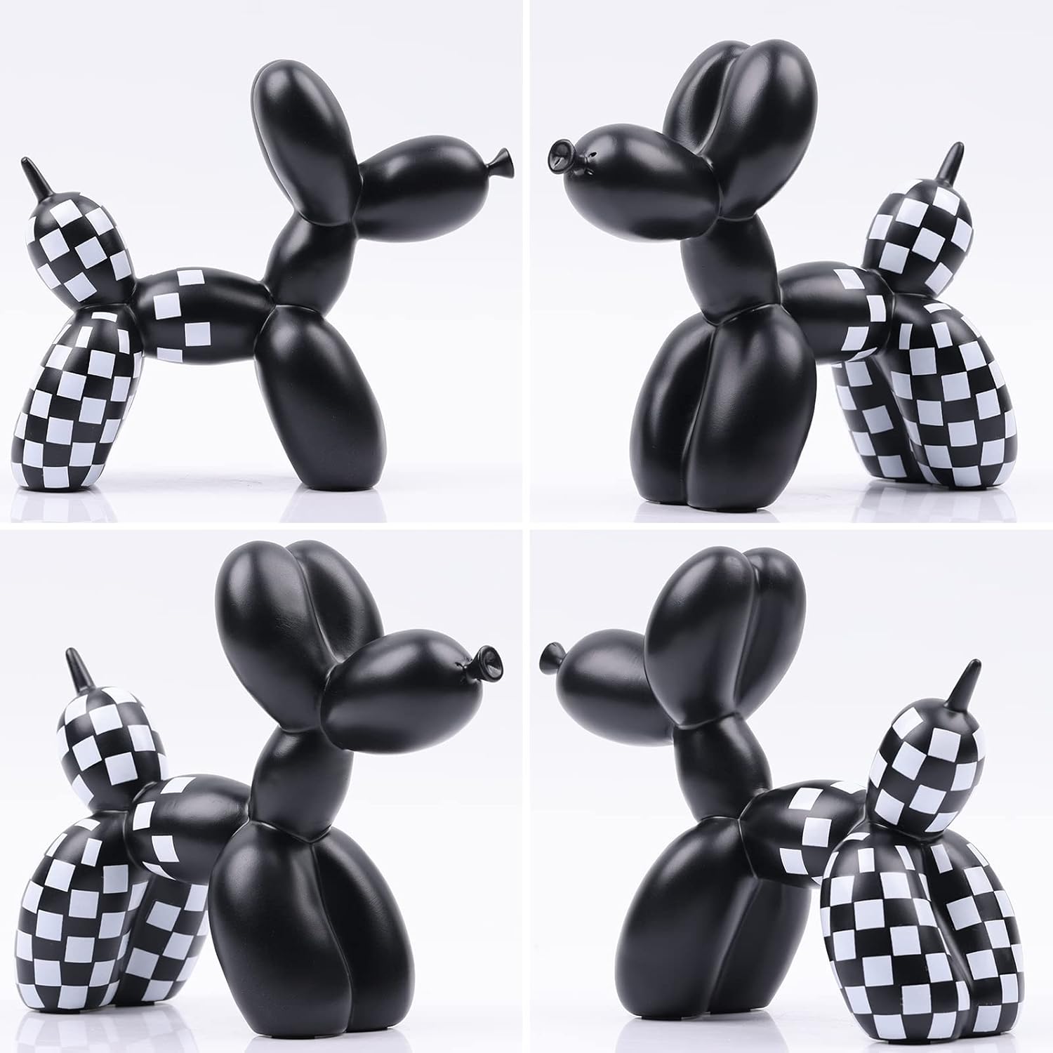 Creative Balloon Dog Sculpture Modern Home Decoration Trendy Animal Art Ornaments Collection Figurine Bedroom Living Room Office Desktop Resin Decors - Image 4