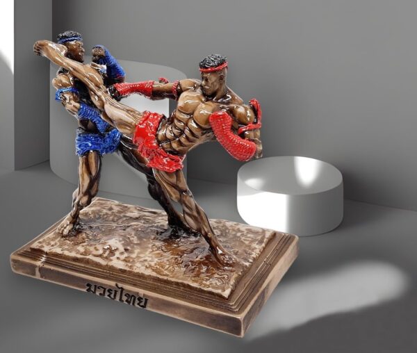 Muay Thai 5" High Colored Jorakae Fad Hang Or Crocodile Sweeps Tail Basic Movement Muaythai Boxing Martial Arts 3D Resin Decorative Figurine Thailand Souvenir Collectible Decor Gifts - Image 4