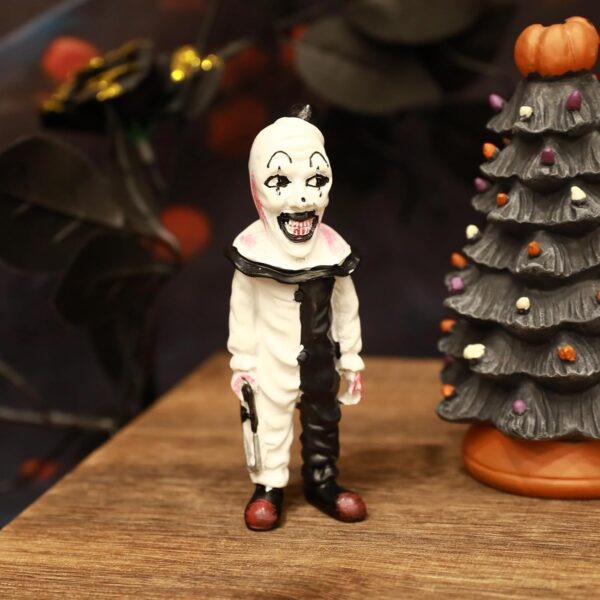 Art The Clown Figure, Terrifier Action Figures, Killer Clown Sculpture Horror Movie Decor, Terrifier Merch, Halloween Decoration for Indoor Outdoor Home Garden Office - Image 6