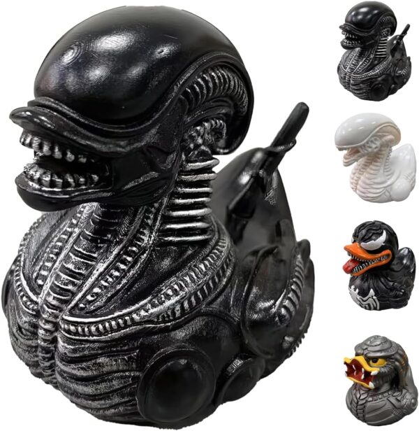 EROCK Unique Resin Duck Sculpture - Horror Movie Character Ducks, Creative and Playful Decorative Art, Perfect for Home, Office, Collectibles, and Gifts.(Movie Character Ducks B)